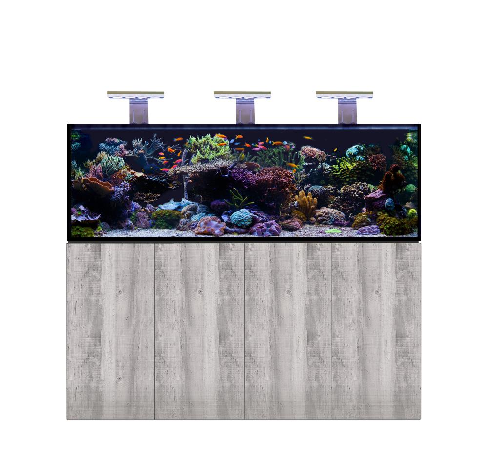 D-D AQUA-Pro Reef 1800 Metal Frame Driftwood Concrete Aquariumsystem 180x60x56cm