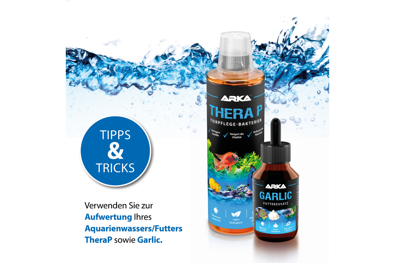 ARKA Artemiss Meer- und Süßwasser Fischpflege 473 ml