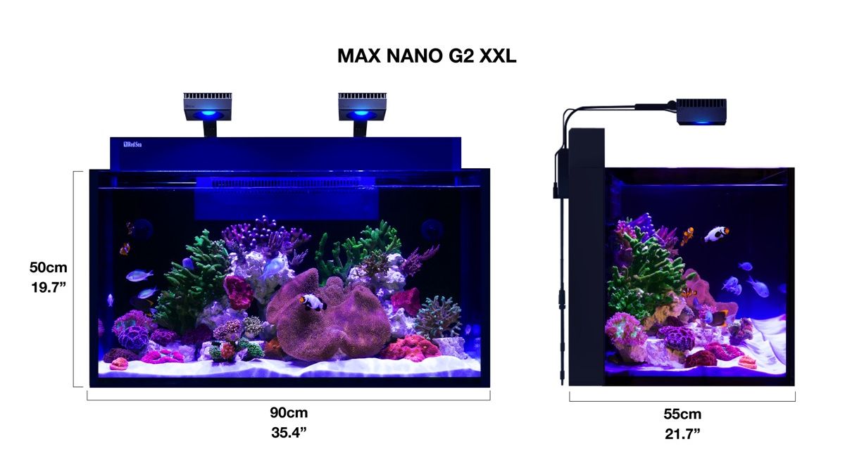 Aussteller: 1x Red Sea MAX NANO G2 XXL inkl. schwarzer Unterschrank (R40090G2-EUR)
