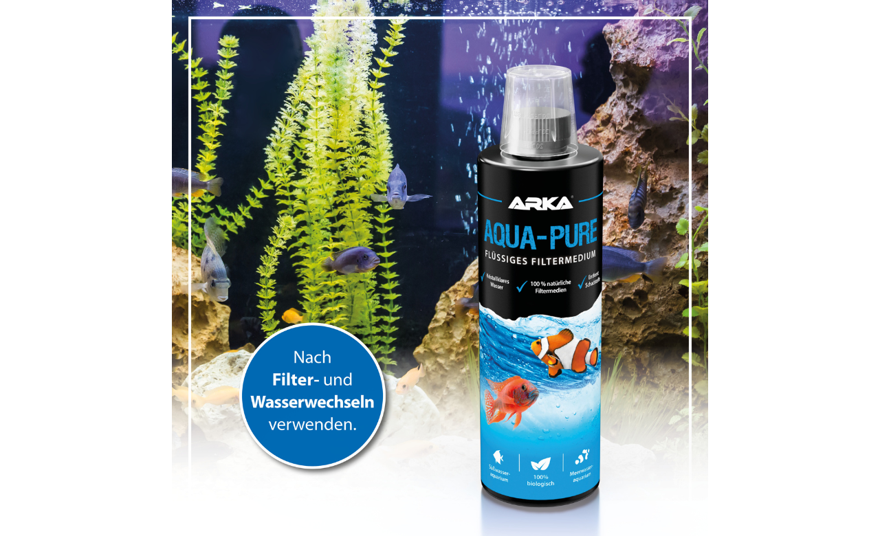 ARKA Aqua-Pure flüssiges Filtermedium mit Bakterien 236 ml