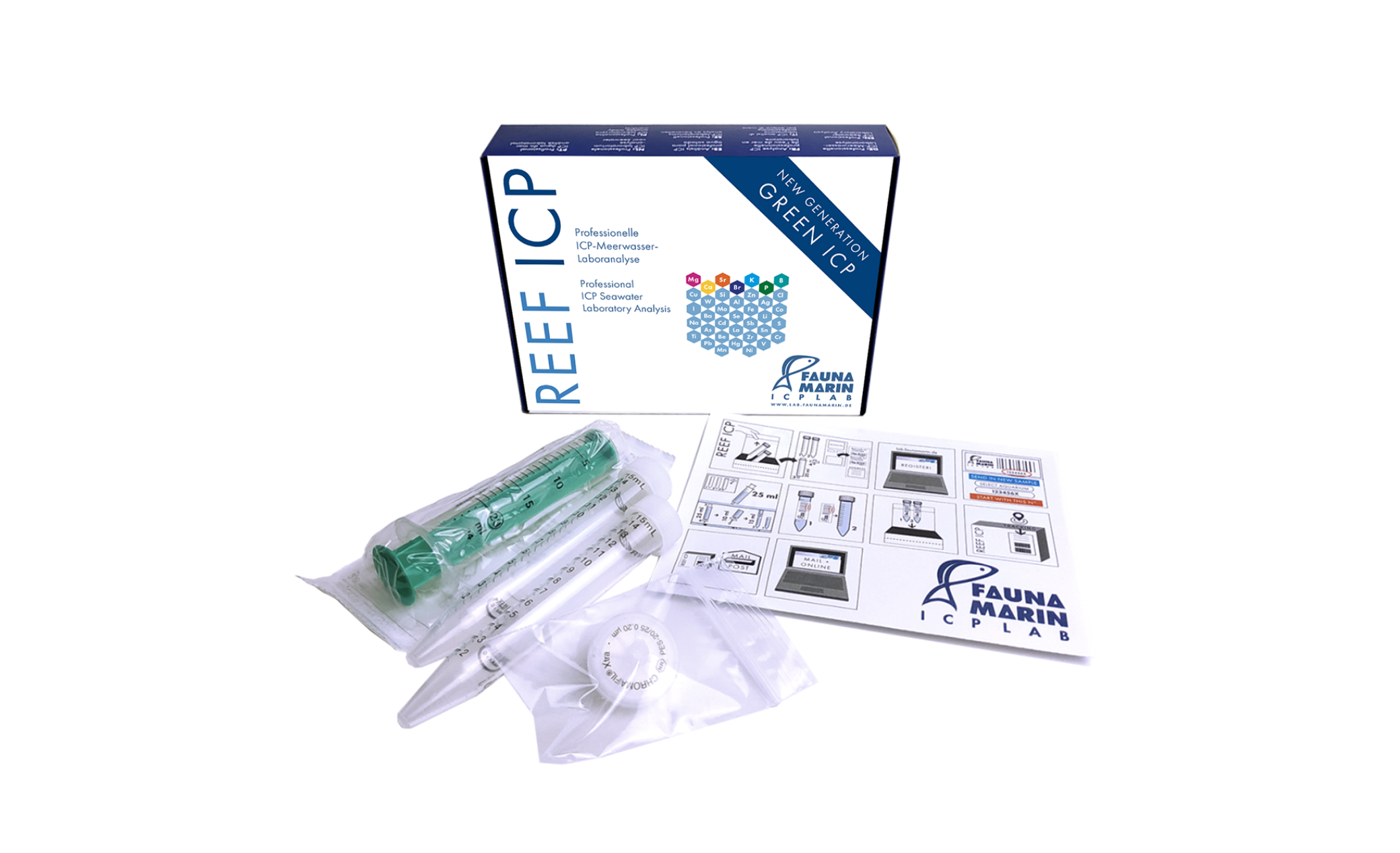 Fauna Marin Reef SRL ICP Wasseranalyse 6er Set