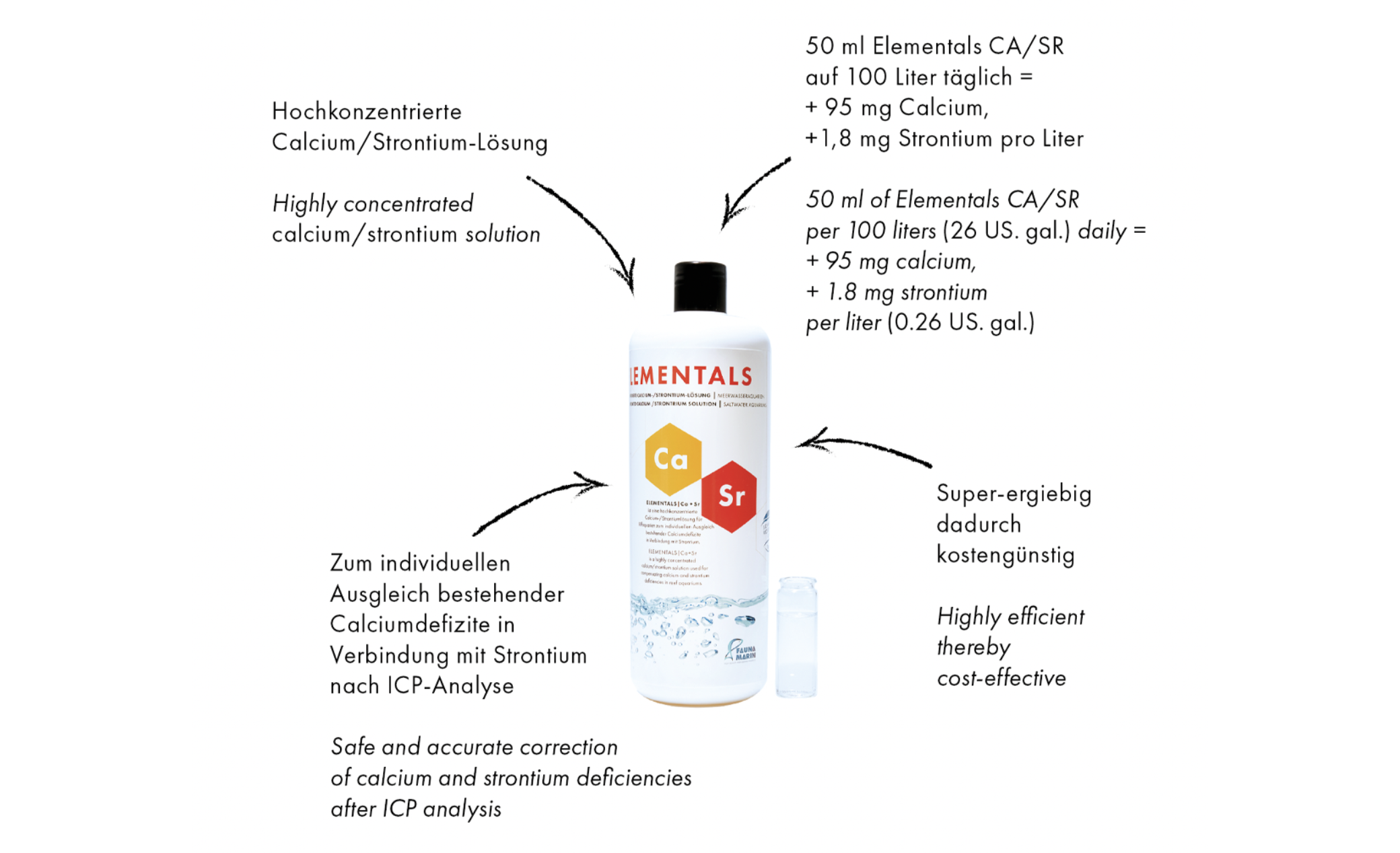 Fauna Marin Elementals Ca/Sr (Kalzium/Strontium) 1000 ml