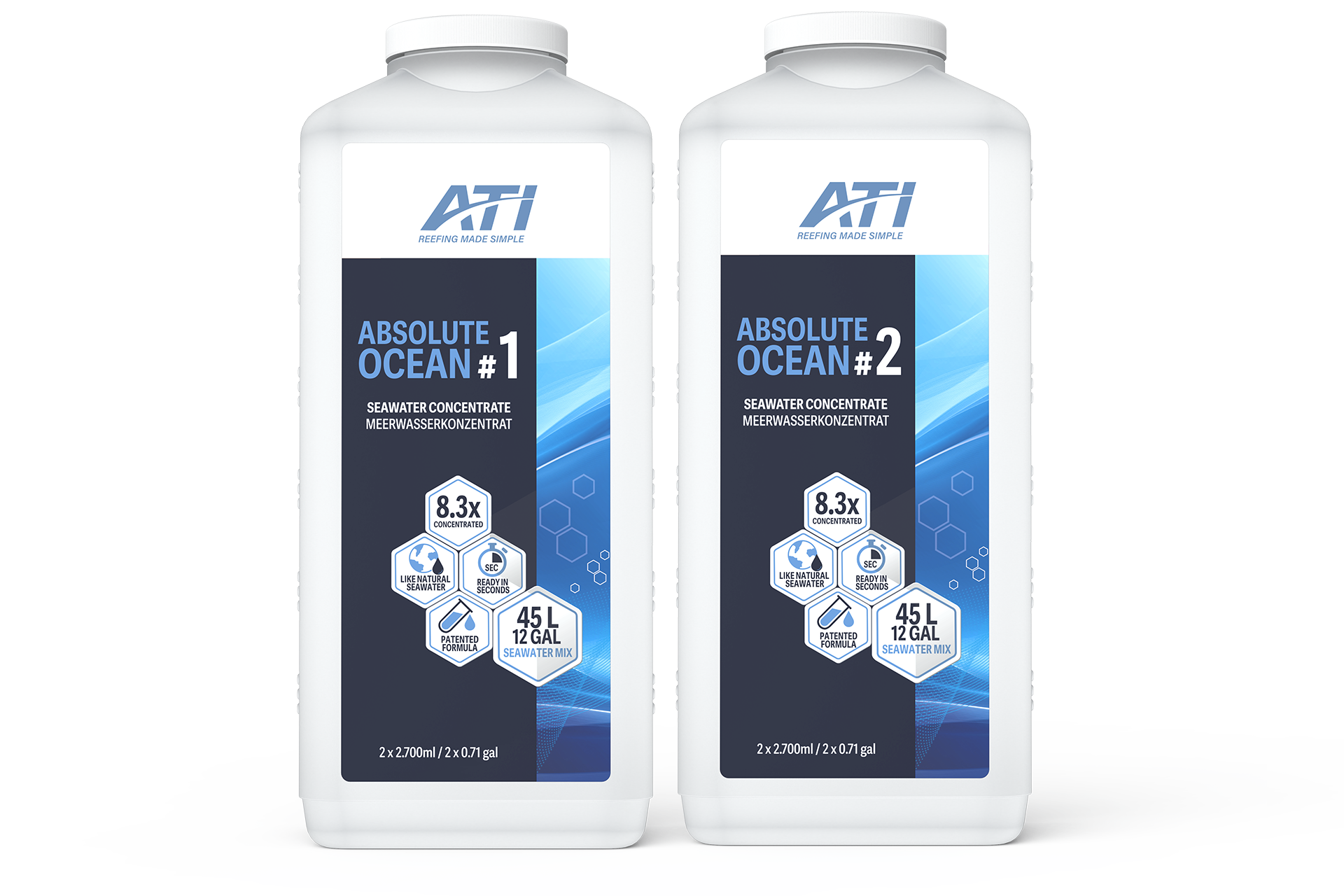 ATI Absolute Ocean 2x 2700 ml Meerwasserkonzentrat (für 45 L)