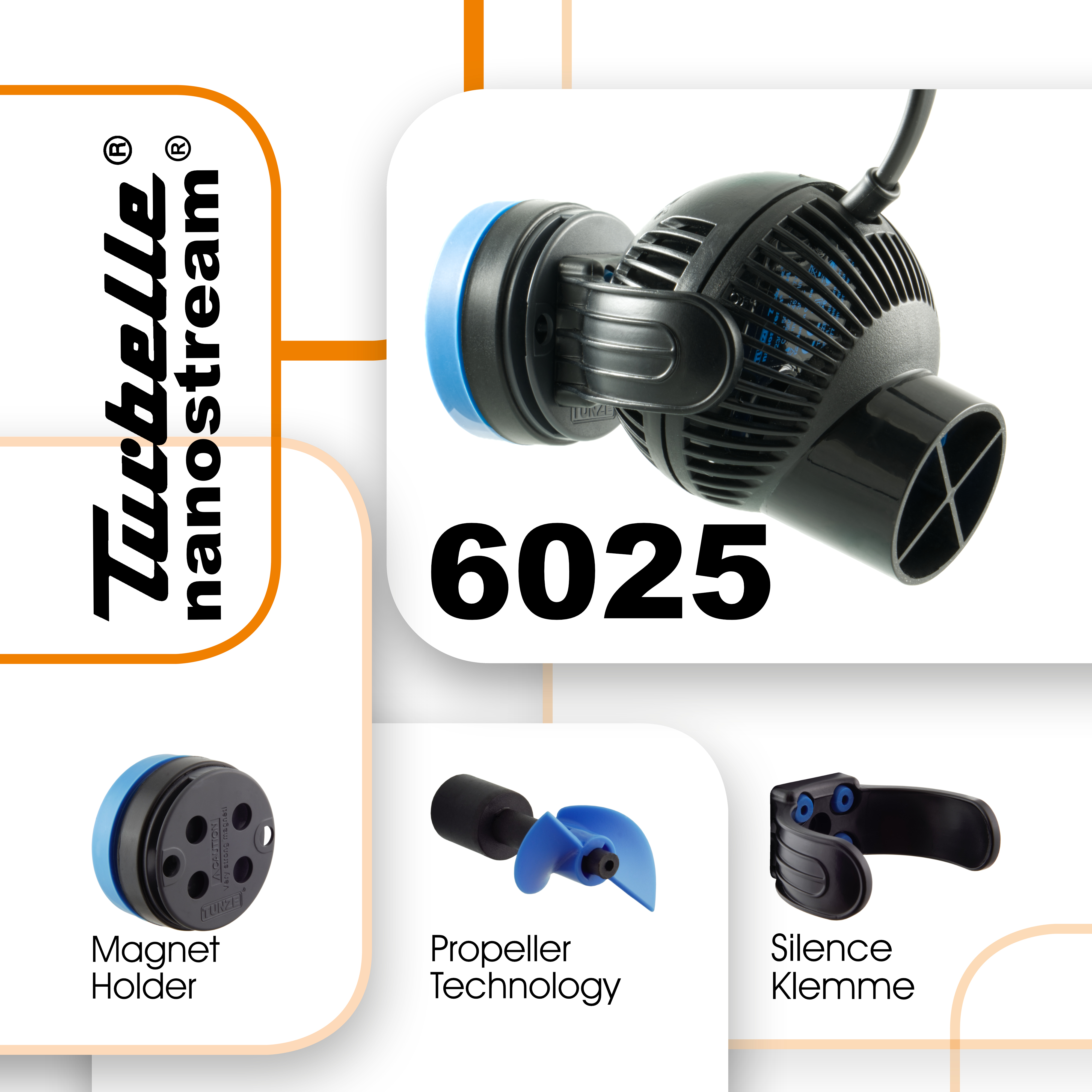 Tunze Turbelle Nanostream 6025 Strömungspumpe (max. 2800 l/h) (6025.000)