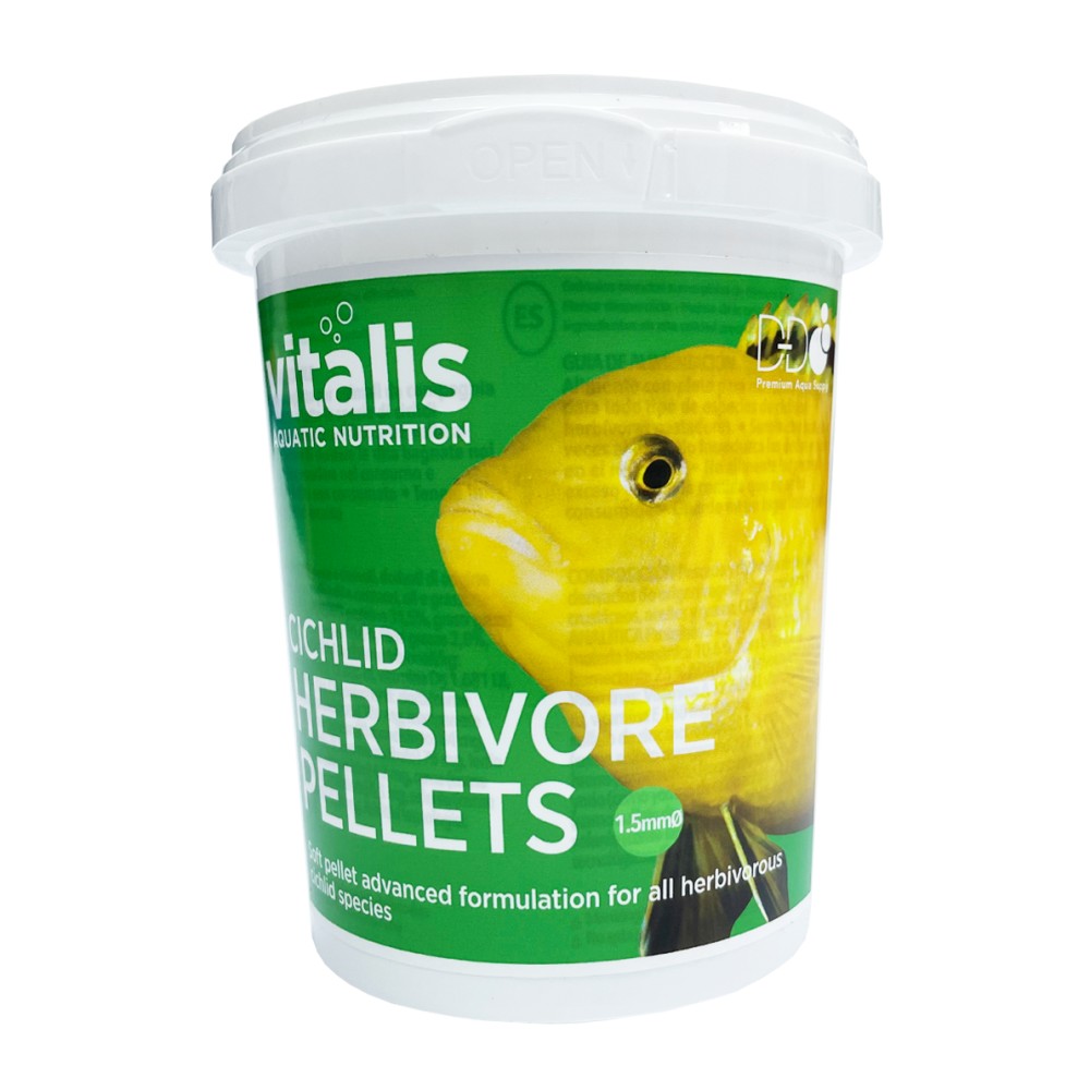 Vitalis Cichlid Herbivore Süßwasser Pellets 1,5mm 260 g
