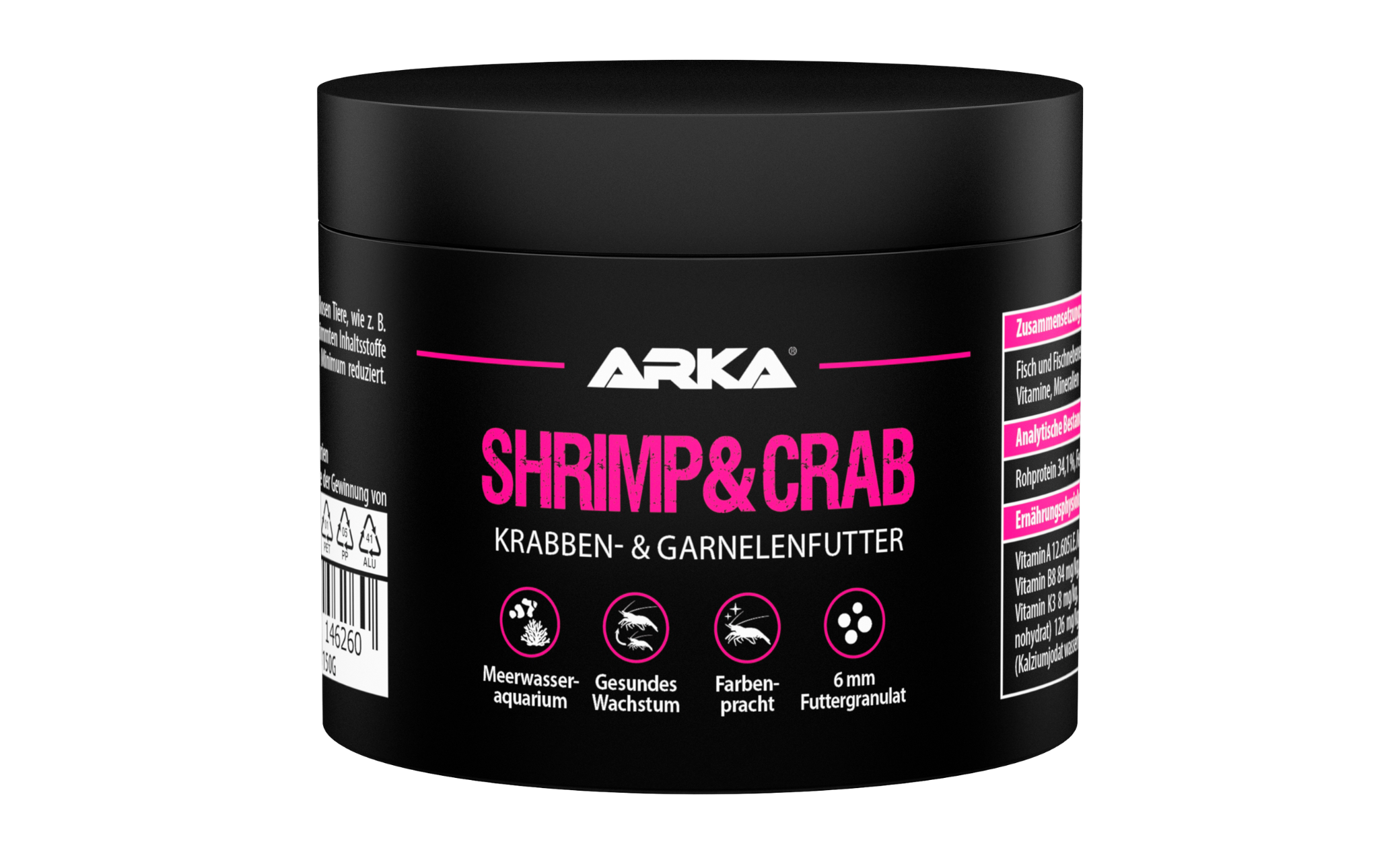ARKA Shrimp & Crab Garnelen- und Krabbenfutter 150 ml