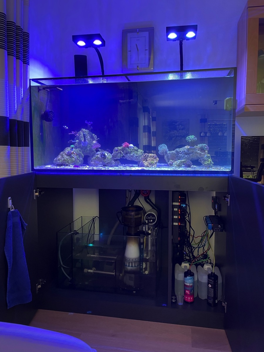 D-D AQUA-Pro Reef 1200 Anthracite Gloss 120x60x56cm Aquariumsystem mit Holzschrank D-D AQUA-Pro Reef 1200 Anthracite Gloss 120x60x56cm Aquariumsystem mit Holzschrank
