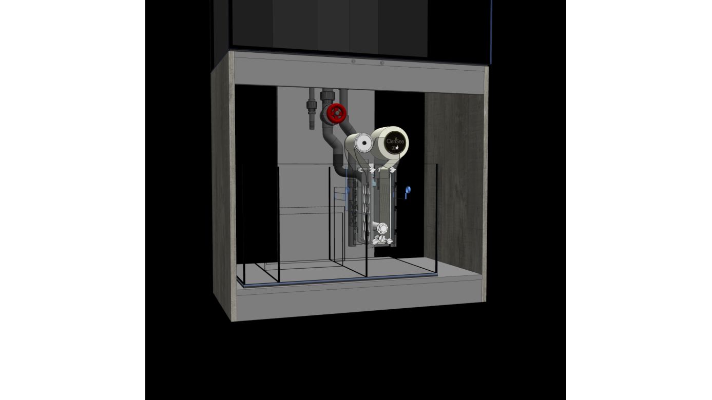 D-D AQUA-Pro Reef 900 Anthracite Matt 90x50x56cm Aquariumsystem mit Holzschrank