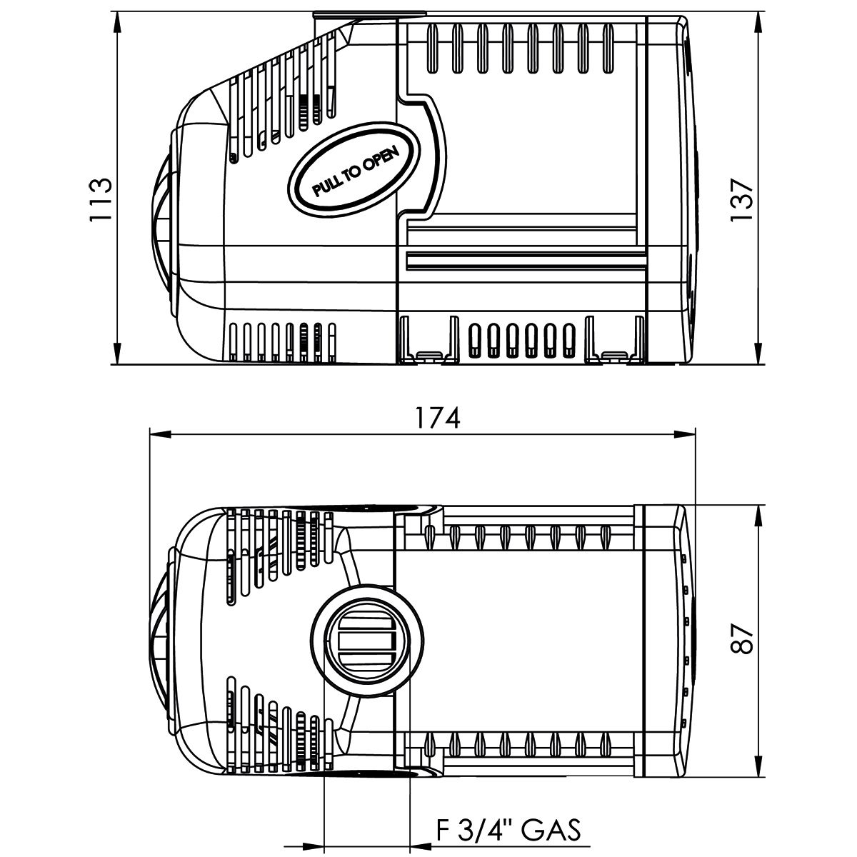 Tunze Rückförderpumpe Silence 2500-5000 l/h (1073.060)