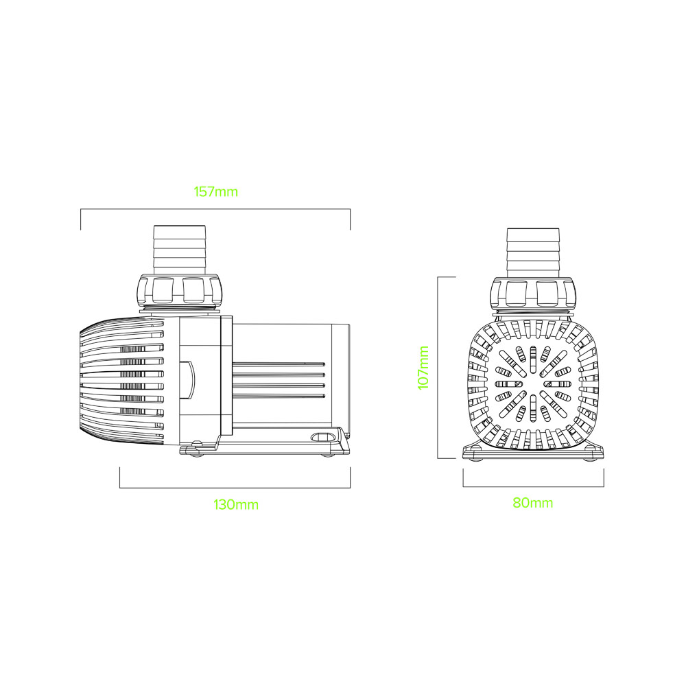 D-D Funktion 3500 DC Pumpe (max. 3500 l/h)