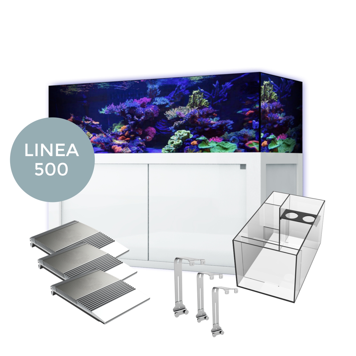 Giesemann LINEA 85/160 Aquarium complete 160x60x55cm