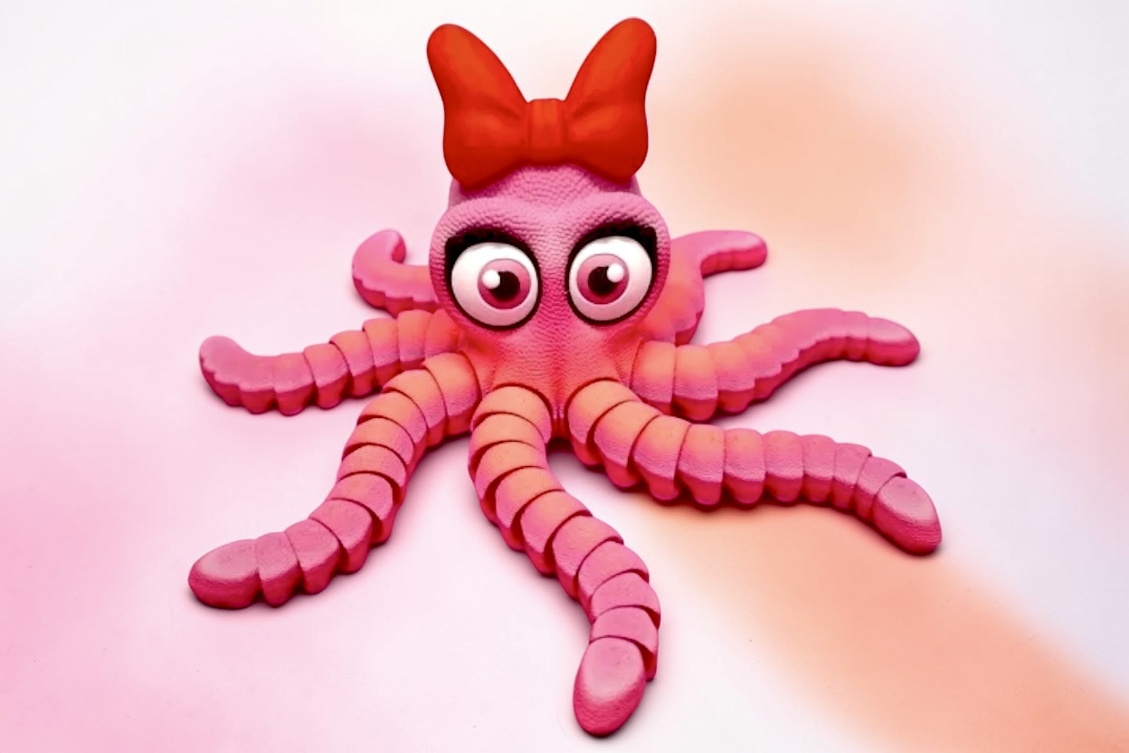 Octopus "Girl" Pink-Princess Größe L