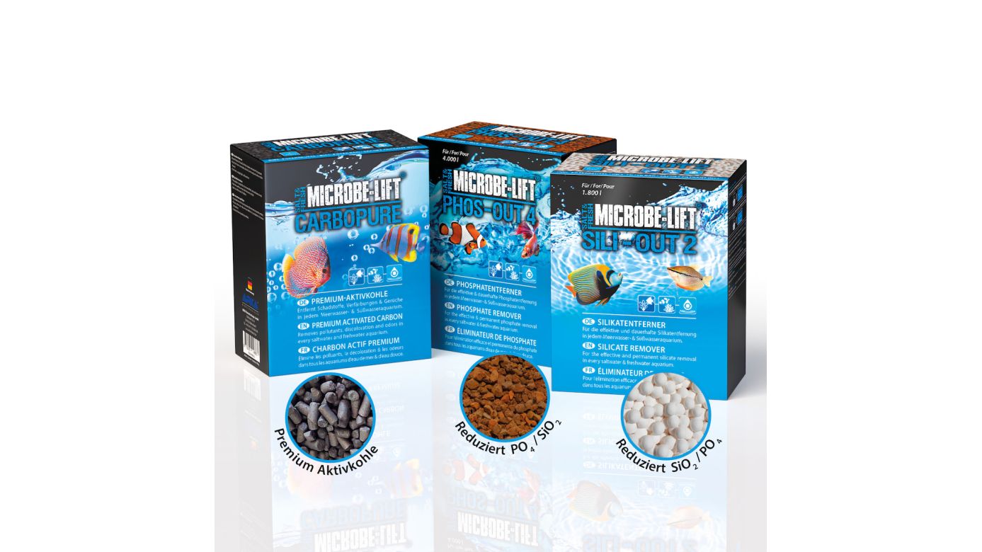 AKTION: Microbe-Lift Sili-Out 2 720g + Phos-Out 4 625g + Carbopure 486g Sparpaket