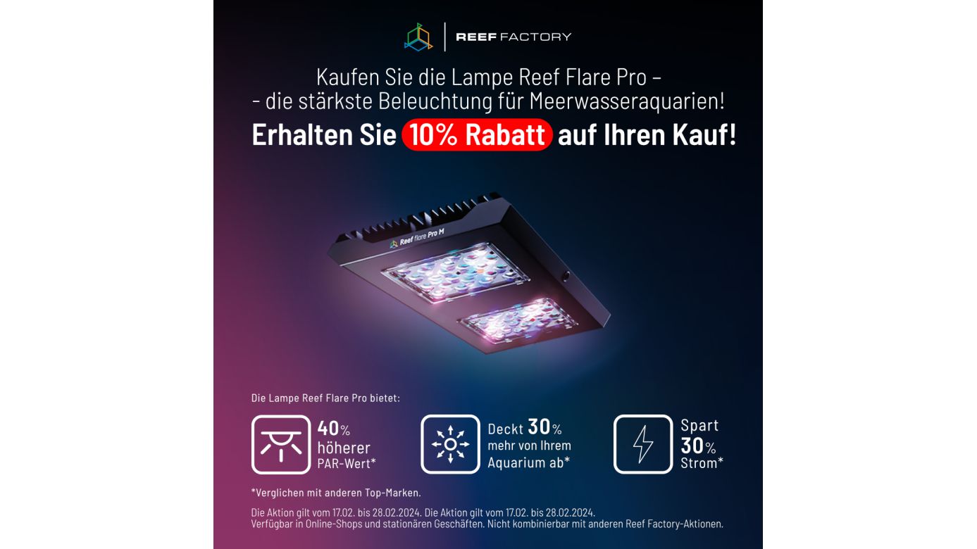 Reef Factory Reef flare Pro L BLUE 195 W (white)