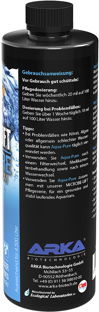 Microbe-Lift Aqua-Pure flüssiges Filtermedium mit Bakterien 236 ml