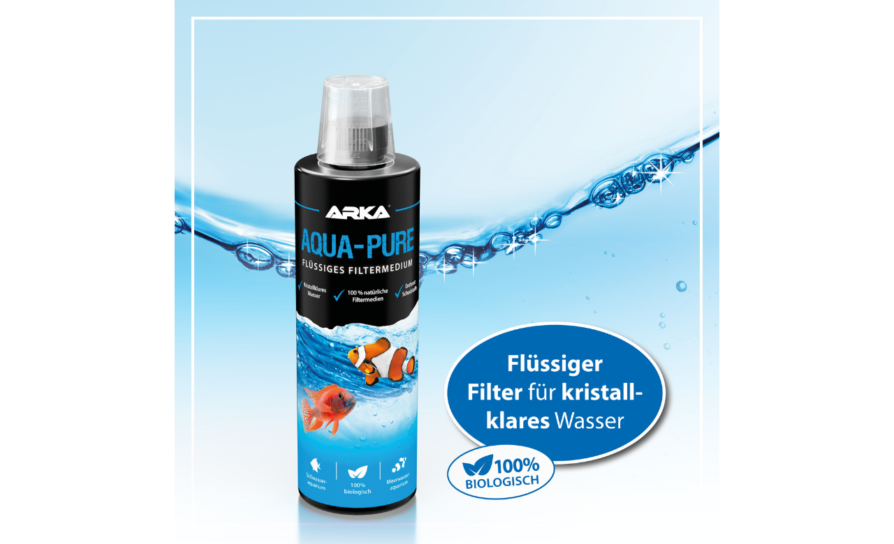 ARKA Aqua-Pure flüssiges Filtermedium mit Bakterien 236 ml