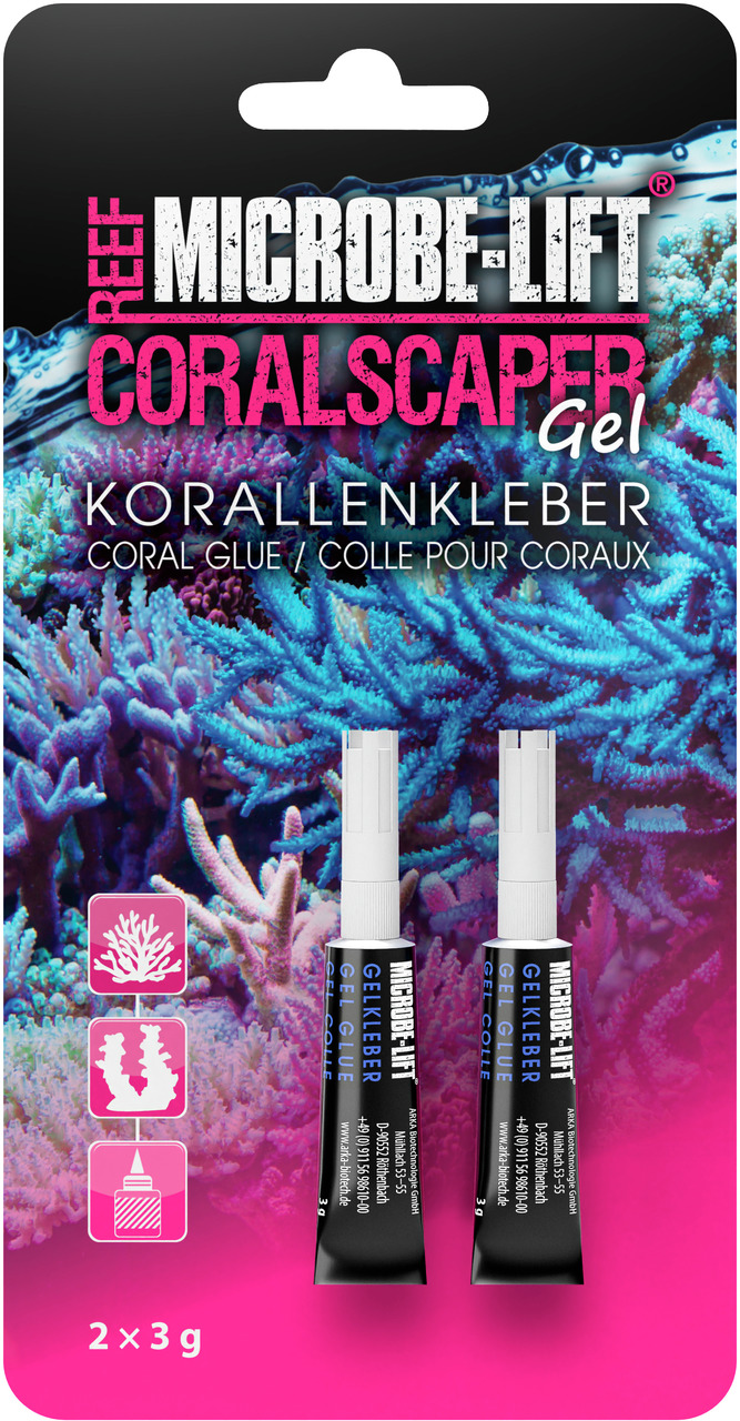 Microbe-Lift Coralscaper Gel Korallenkleber Sekundenkleber 2x3 g