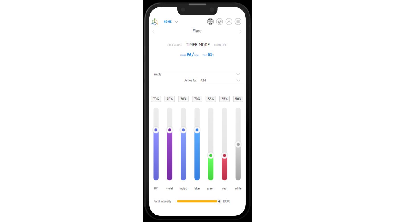 Reef Factory Reef flare Pro L BLUE 195 W (white)