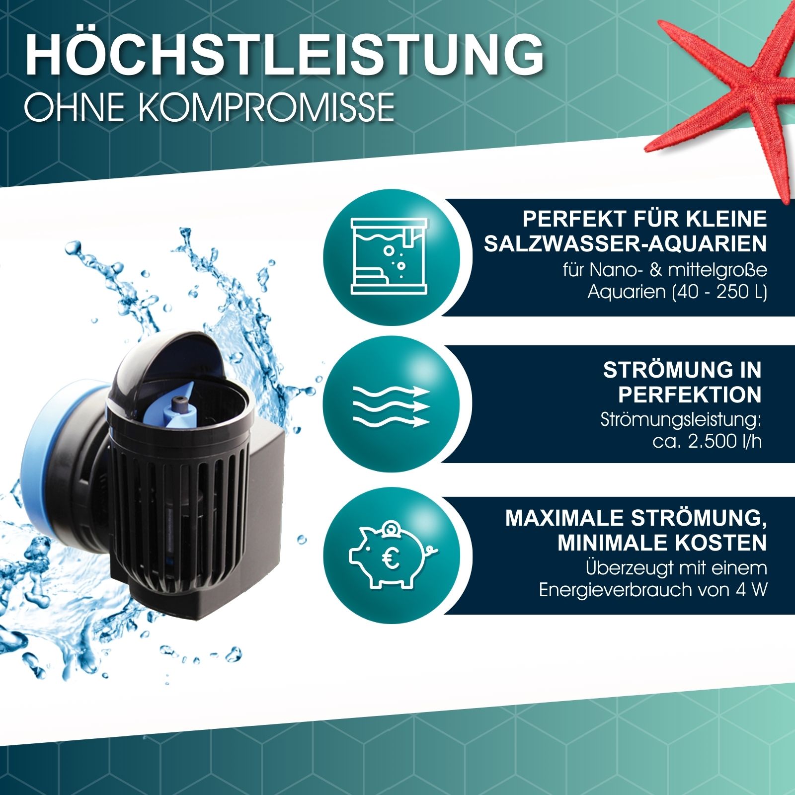 Tunze Turbelle Nanostream 6020 Strömungspumpe (max. 2500 l/h) (6020.000)