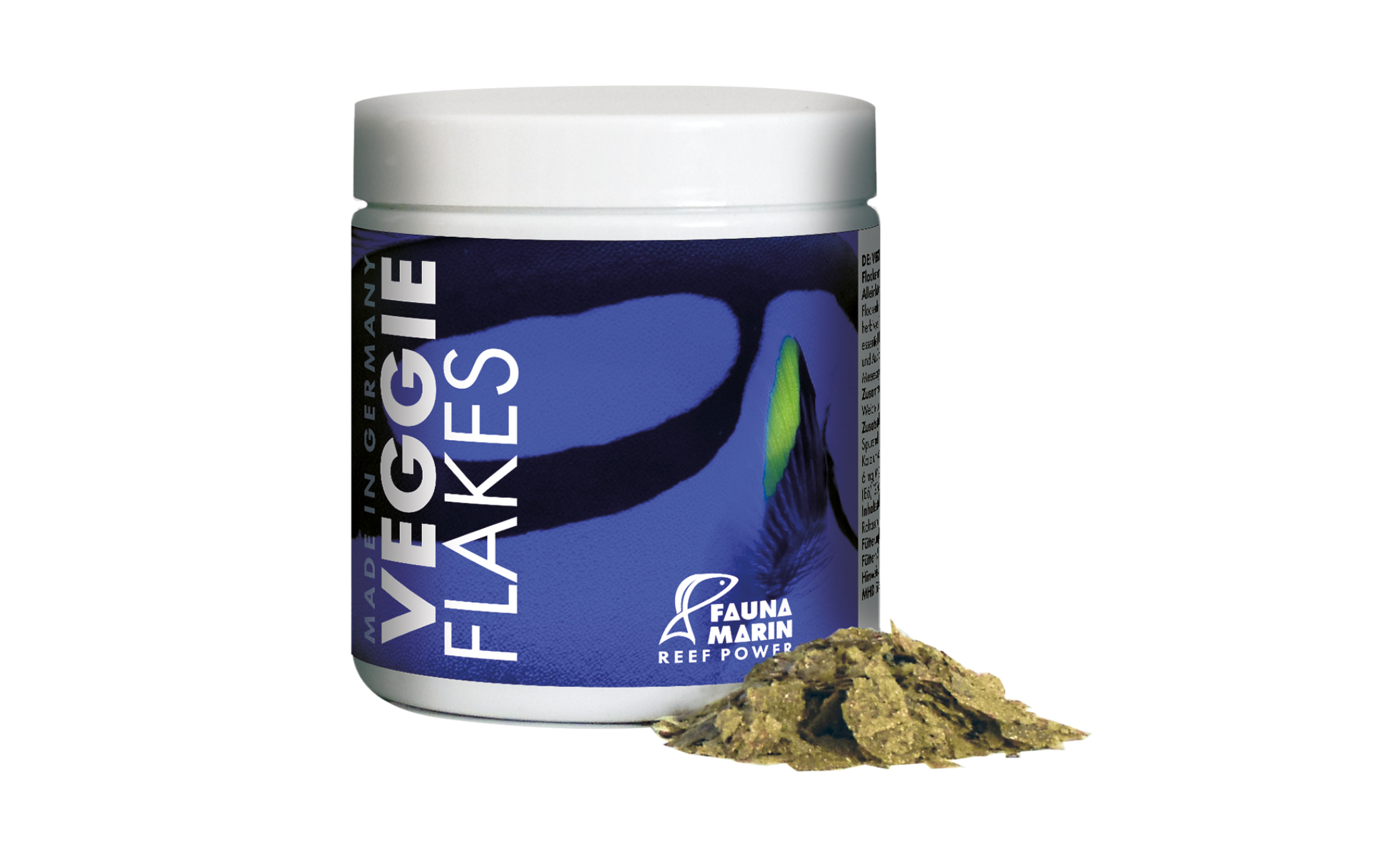 Fauna Marin Veggie Flakes Flockenfutter für herbivore Rifffische M 30 g