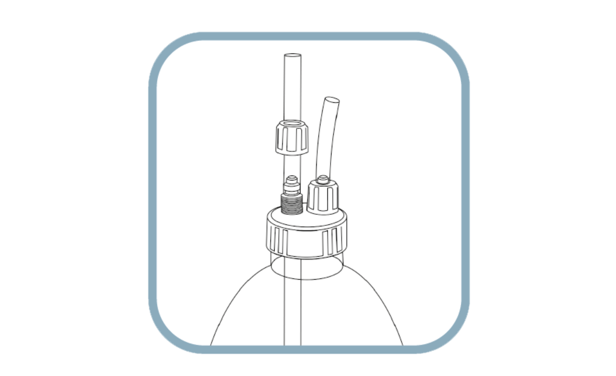 Fauna Marin DIY Doser Dosieradapter für den direkten Anschluss von Dosierpumpenschläuchen an Dosierbehälter (2x)