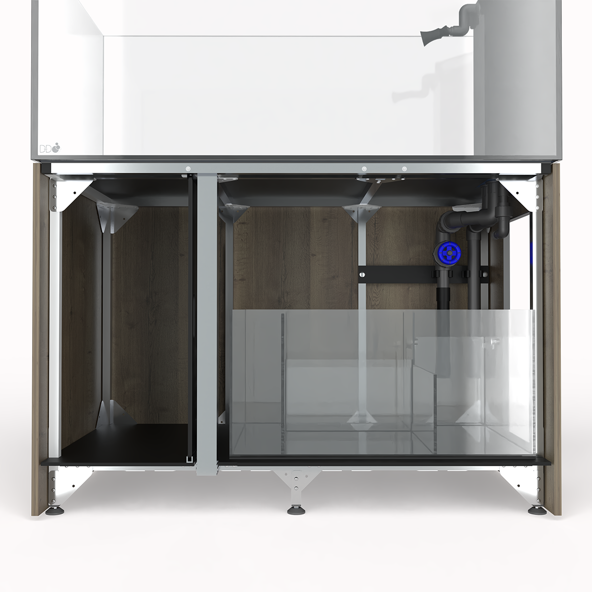 *NEU* D-D Aqua-Pro Reef Peninsula 1500 Metal Frame White Gloss 150x75x56cm Aquariumsystem
