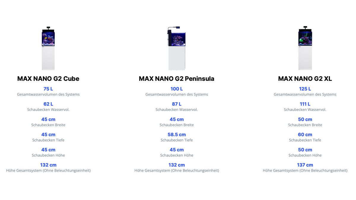 Red Sea MAX NANO G2 Peninsula inkl. schwarzer Unterschrank (R40005G2)