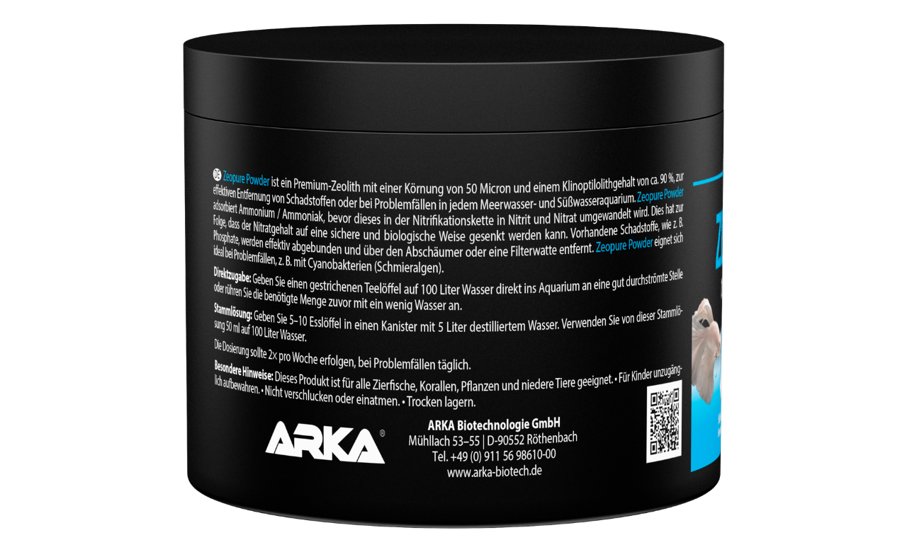 ARKA Zeopure Powder Zeolith Pulver 250 g