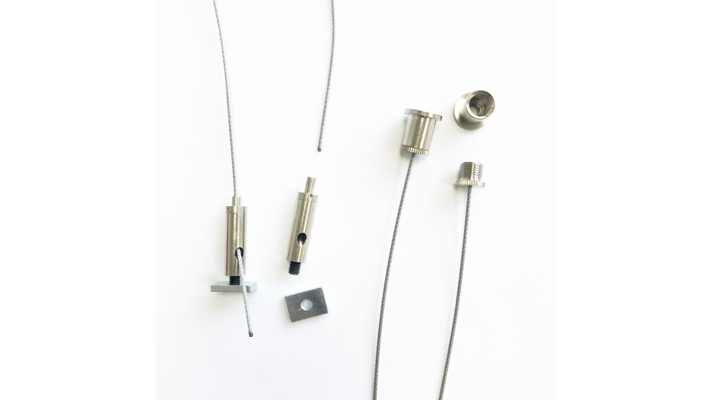 Giesemann PULZAR RAZOR Hängesystem Seilaufhängung B - M5 Gewindestift