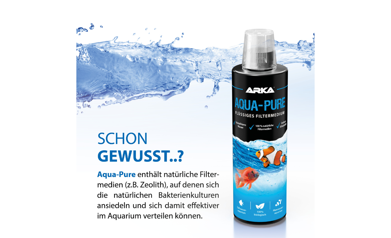 ARKA Aqua-Pure flüssiges Filtermedium mit Bakterien 236 ml