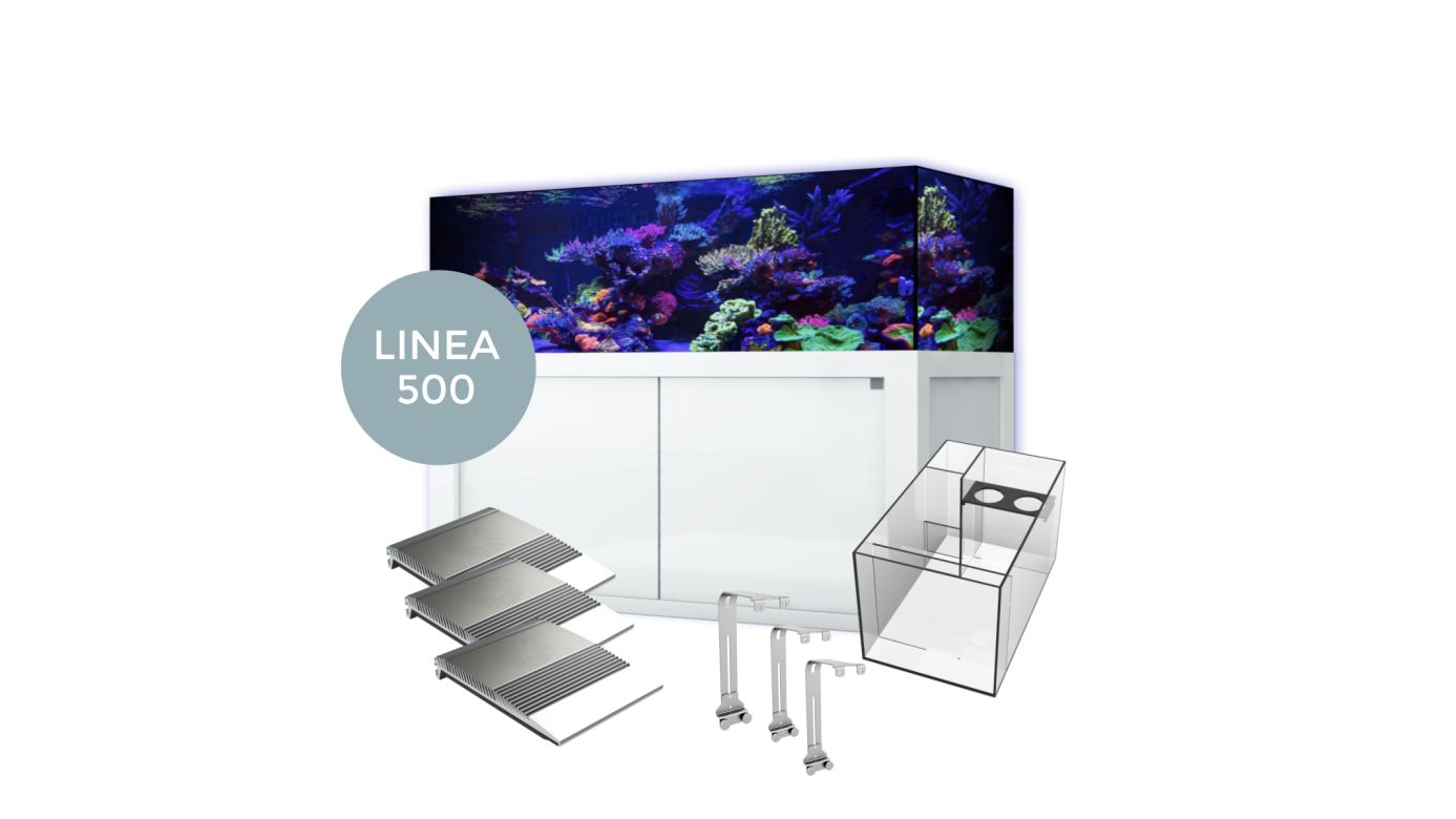 Giesemann LINEA 85/160 Aquarium complete 160x60x55cm WHITELINE|3x TESZLA evo marine