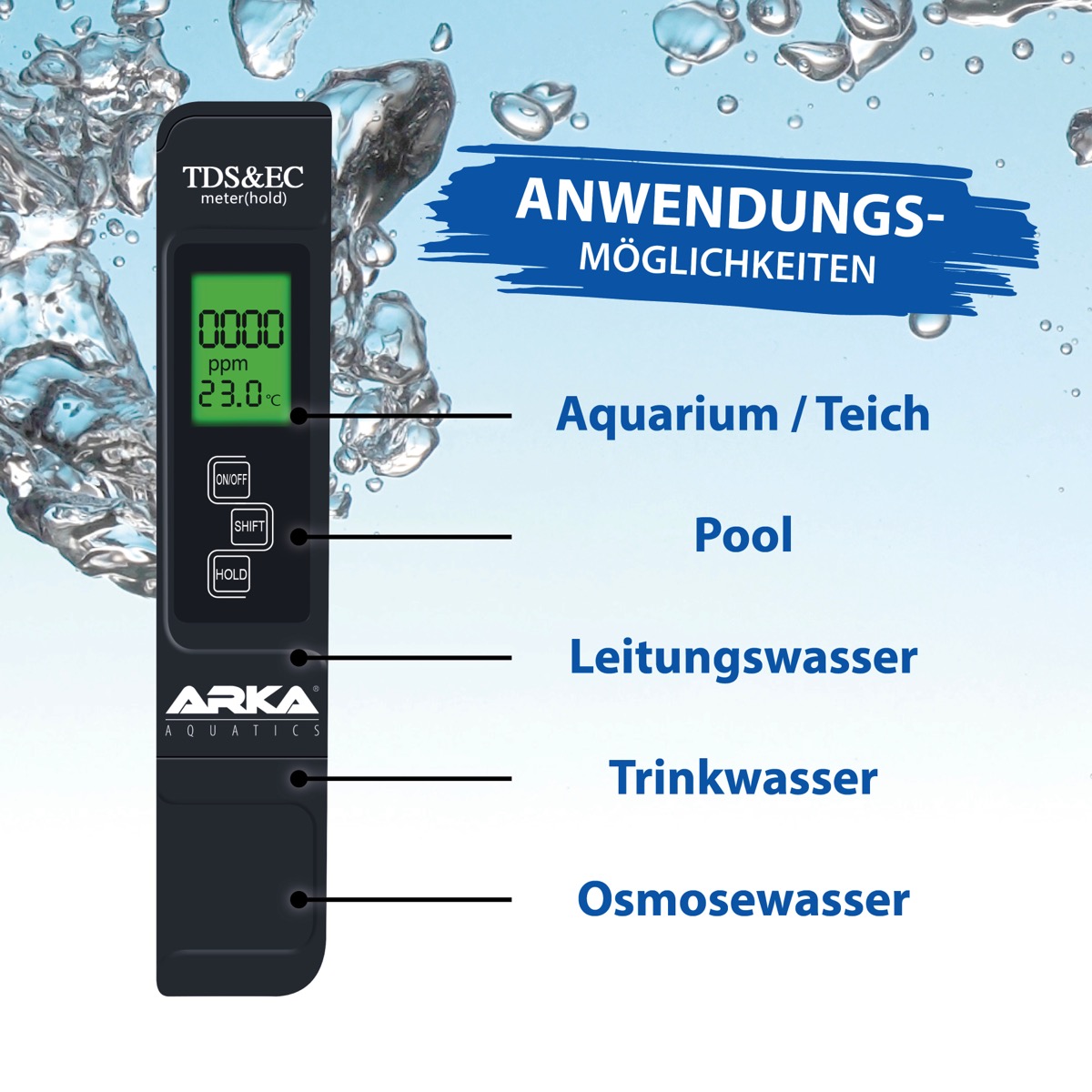 ARKA myAqua TDS/EC Messgerät