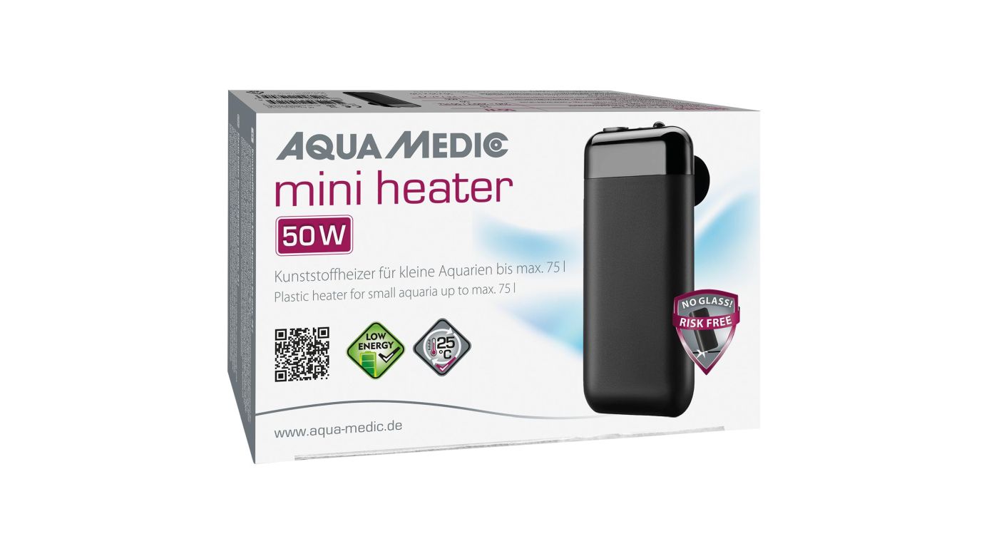 Aqua Medic Mini Heater Kunststoffheizer 50W (bis 75L)